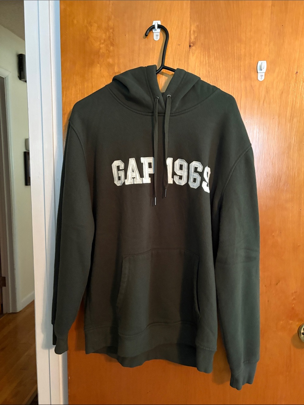 GAP 1969 Hoodie in Dark Green with White Logo